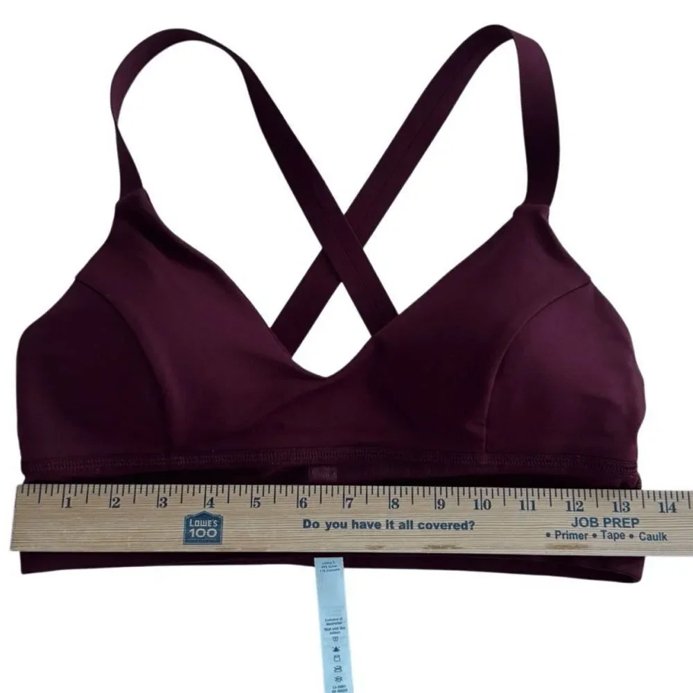Bra Lululemon Body Con Bra Deep Rouge Size 8